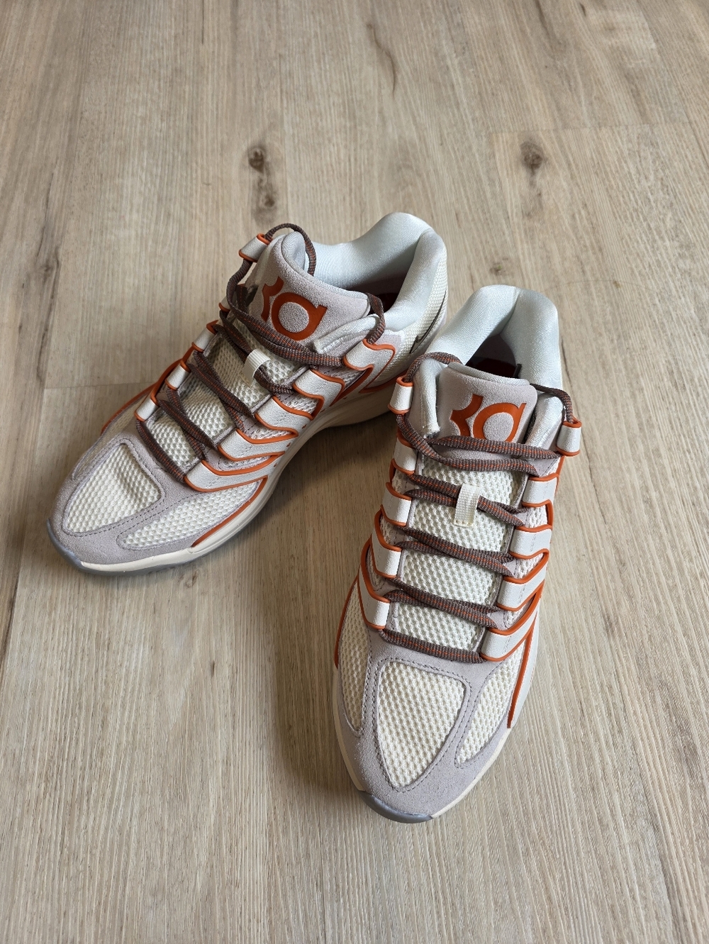 Nike KD 18 Rise Texas Longhorns Soft Pearl Campfire Orange HV1992-003 Size 11